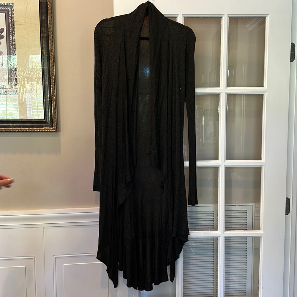 Sak’s 5/48 Long Gray Knit Cardigan